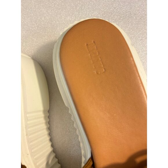 Anthropologie Maeve Brown Woven Crochet Platform Sandals 39 US 9 - Picture 6 of 6